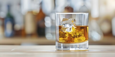 Alcohol reflux trigger in social setting captured through a focused glass photo. Concept Alcohol Awareness, Digestive Health, Social Drinking, Trigger Sensitive, Glass Photography