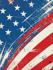 usa independence day celebration flag background for flyer and banner USA flag background