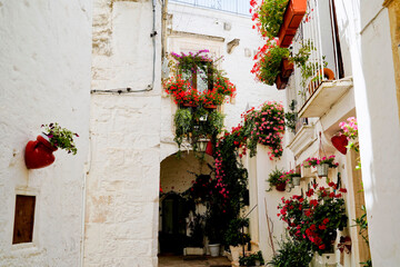 La città bianca di Cisternino, Brindisi, Puglia. Italia