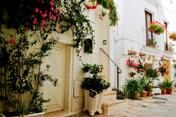 La città bianca di Cisternino, Brindisi, Puglia. Italia