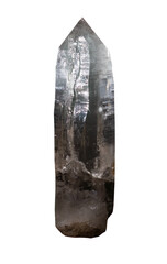  quartz mineral on white, isolated