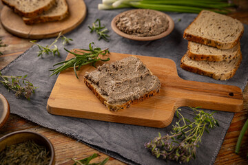 Delicious homemade liver pate