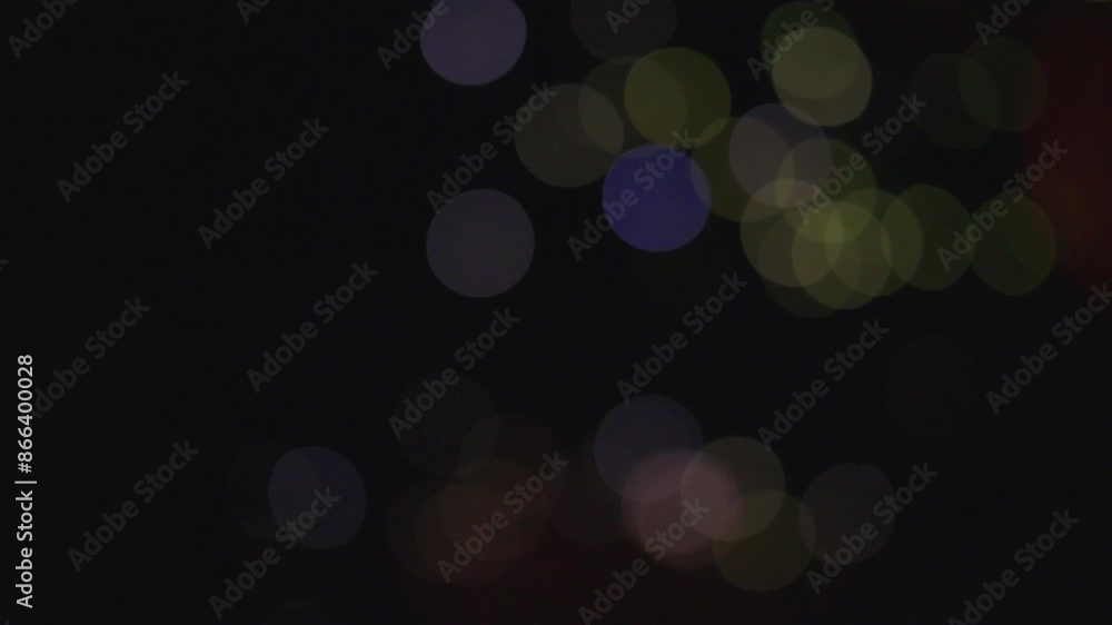 Poster view of blurry flash motion with abstract figures on dark background