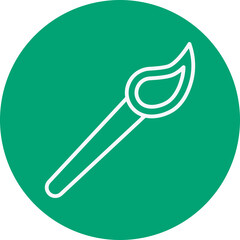 Brush line circle icon