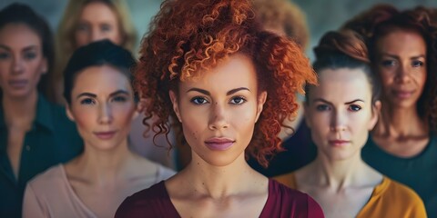 Empowering image of diverse women united against domestic violence breaking the silence. Concept Empowerment, Diversity, Women's Rights, Domestic Violence Awareness, Solidarity