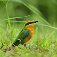 Obraz premium Tricolor Bird Watching Tour: Celebrating Environmental Awareness on Indian Independence Day