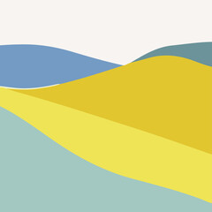 Colorful Abstract Hills Vector illustration