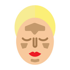 Contouring and Highlighting Vector Flat Icon Design