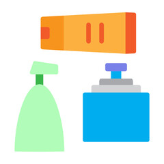 Fototapeta premium Fragrance Selection Vector Flat Icon Design