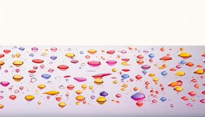 Water drops on a smooth surface