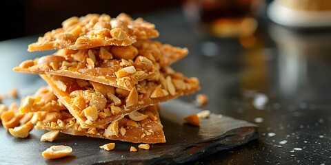 De Moleque Brazilian peanut brittle cuisine with a twist. Concept Brazilian Cuisine, De Moleque, Peanut Brittle, Traditional Desserts, Gourmet Twist