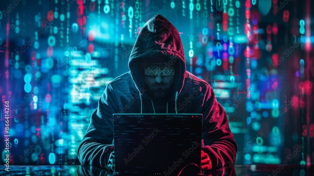 Poster hacker in the digital realm