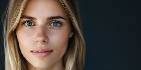 Fototapeta premium Portrait of a Generous Woman in High-Quality Art. Concept Portrait Photography, Generous Woman, High-Quality Art
