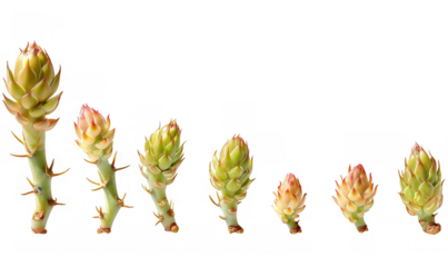 Growth Stages of Flowering Desert Plant