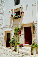 La città bianca di Locorotondo, Brindisi, Puglia. Italia