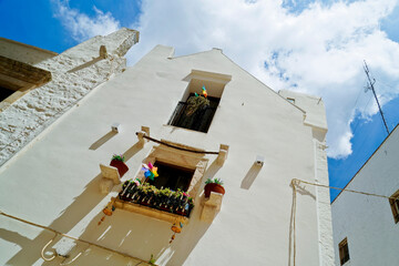 La città bianca di Locorotondo, Brindisi, Puglia. Italia