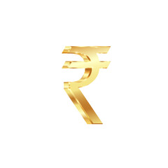 Rupee Currency symbol transparent png or isolated on white background.