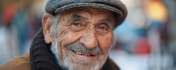 Elderly Spanish man with a warm smile