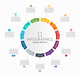 Infographic design template with place for your data. Vector illustration.