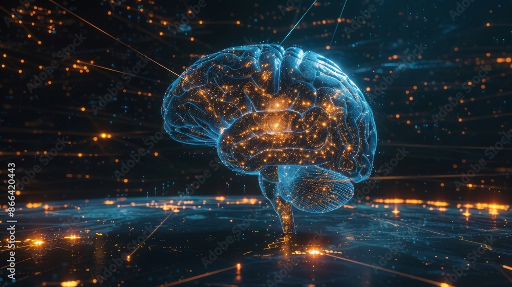 Poster digital brain in a network of data