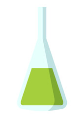 Science researching chemical lab element. Professional work of scientific research. Molecular engineering vector concept. Modern scientific or chemistry classroom interior design symbol