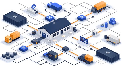 Visual infographic of dropshipping business model illustrating process supplier to customer with icons for inventory management order fulfillment and profit margins showcasing business flexibility