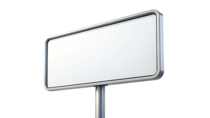 Fototapeta premium A blank billboard on a clean white background, ready for your message