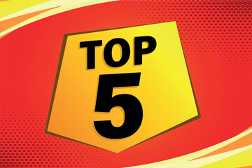 top 5 poster banner graphic design icon logo sign symbol social media website coupon

