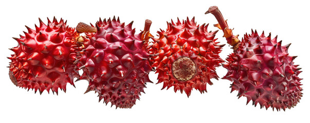 Spiky Red Tropical Fruits