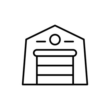 recommend clip art: Hangar outline icons, minimalist vector illustration ,simple transparent graphic element .Isolated on white background