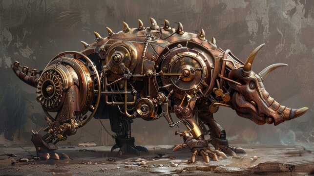  Steampunk Daeodon