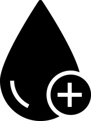 Water with add vector icon 