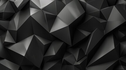 Obraz premium Abstract Black Polygonal Background