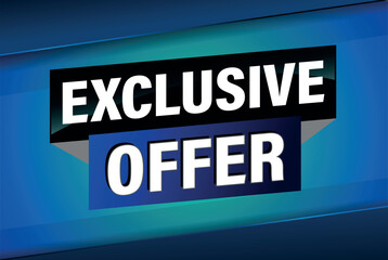 exclusive offer poster banner graphic design icon logo sign symbol social media website coupon

