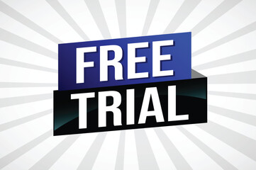 free trial poster banner graphic design icon logo sign symbol social media website coupon

