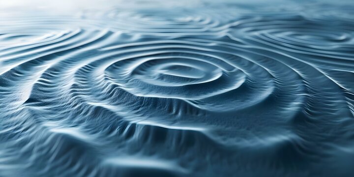 Illustration of Wave Packets with Concentric Rings and Localized Particles. Concept Physics, Wave Packets, Illustration, Concentric Rings, Localized Particles