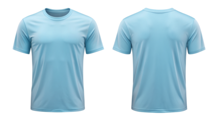 blank light blue T-shirt mockup template for t shirt design