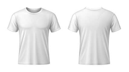 blank white T shirt mockup template for t shirt design