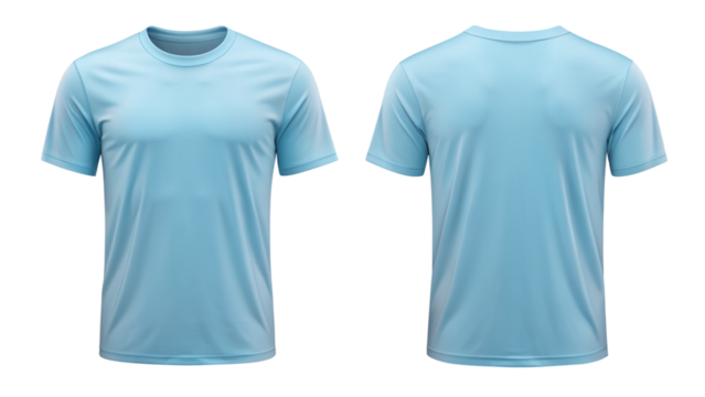 blank light blue T-shirt mockup template for t shirt design