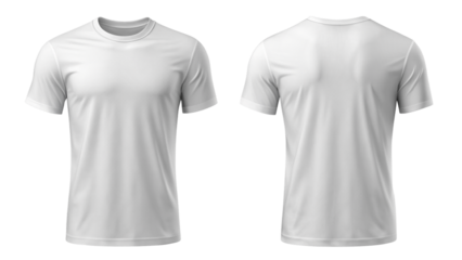 blank white T shirt mockup template for t shirt design