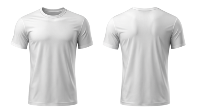 blank white T shirt mockup template for t shirt design