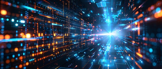 Futuristic abstract background for tech and data concepts.