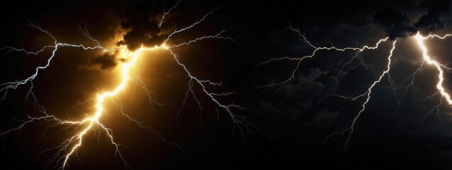  Lightning wallpapers hd A black background with yellow lightning