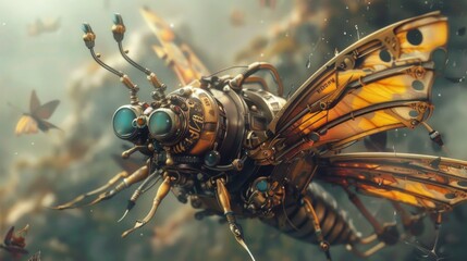 Fototapeta premium Steampunk Machaeroides.