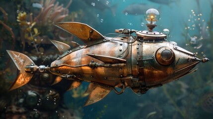 Obraz premium Steampunk Milkfish