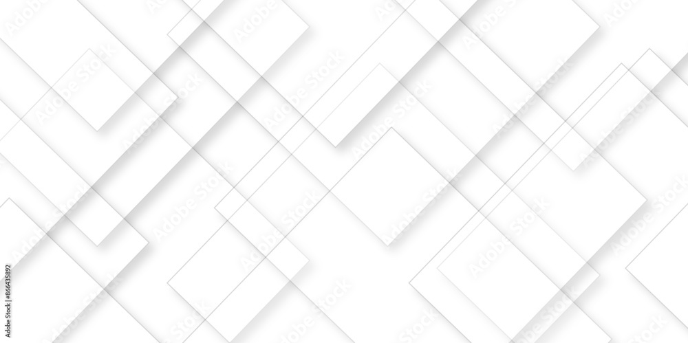 Aufkleber abstract white background with diamond and triangle shapes layered in modern abstract pattern design