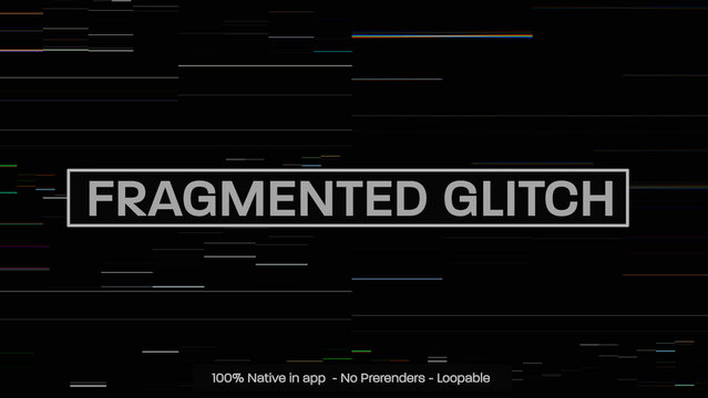 Fragmented Glitch Dynamic Motion Overlays