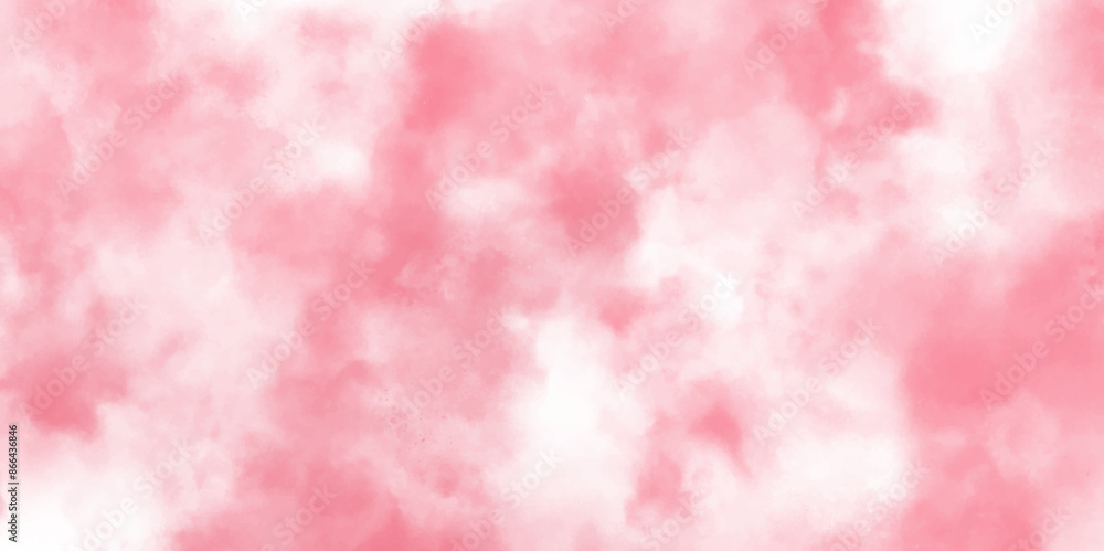 Aufkleber abstract pink watercolor background. aquarelle paint paper textured canvas of pink soft color stains
