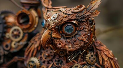  Steampunk Owl.