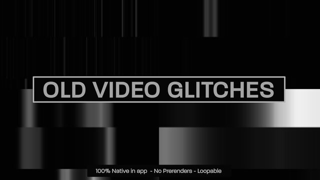 Old Video Glitch Dynamic Motion Overlays 